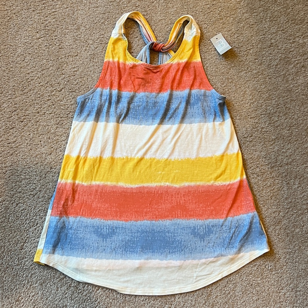 Maurices Multicolor Striped Tank Top